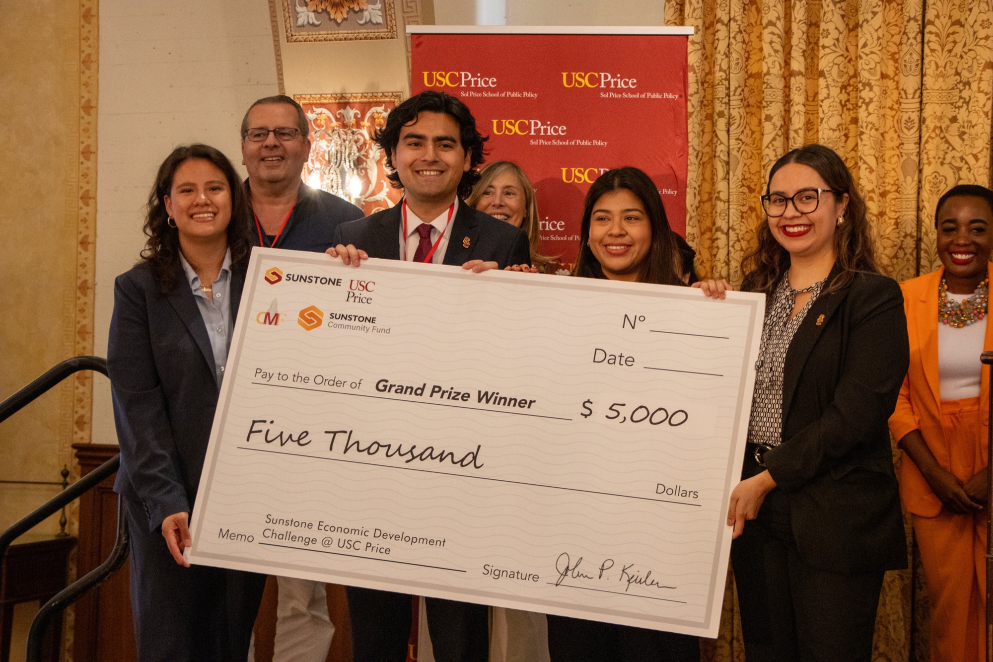 Sunstone Economic Development Challenge participants at USC Price